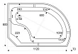 Поддон для душа Bas Фиджи 120x80 R - превью 1