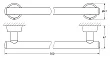 Полотенцедержатель FBS Vizovice VIZ 031 50 см - превью 2