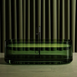 Ванна Abber Kristall AT9708Emerald прозрачная зеленая