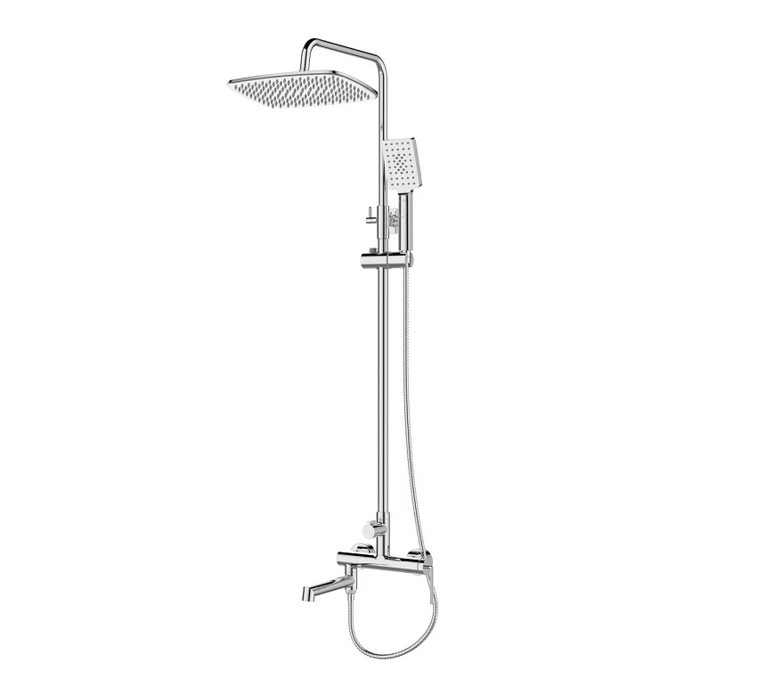 Душевая стойка BelBagno Acqua ACQUA-VSCM-CRM со смесителем, хром