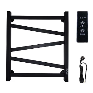 Электрический полотенцесушитель Маргроид 60x50 R зигзаг черный