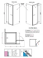 Душевой уголок Radaway Euphoria KDJ 110 L - превью 2