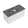 Столешница Sancos TT100A1X 100х46 с отверстием под смеситель, black sky - превью 1