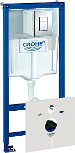 Инсталляция для унитаза Grohe Rapid SL 38827000 5 в 1 с кнопкой смыва