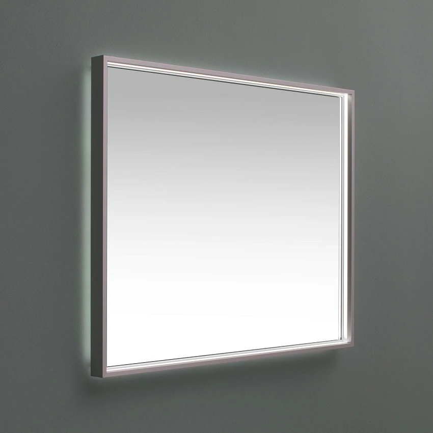 Зеркало De Aqua Алюминиум 80 с LED подсветкой, серебро