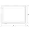 Зеркало Evoform Ledline BY 2135 80х60 см без выключателя 24 W - превью 1