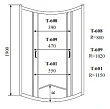 Душевой уголок Timo ALTTI-601F - превью 1