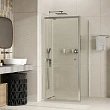 Душевой уголок WasserKRAFT Aula 11P16 110х100х190 стекло прозрачное, профиль хром - превью 1