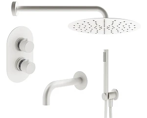 Душевой комплект Plumberia Selection Ixo KITXOT19BO60 белый матовый
