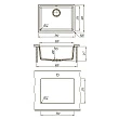 Мойка кухонная Lemark Sinara 540-U 9910076 42 белая - превью 2
