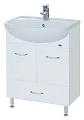 Мебель для ванной Bellezza Уют 60 с нижним ящиком белая - превью 1