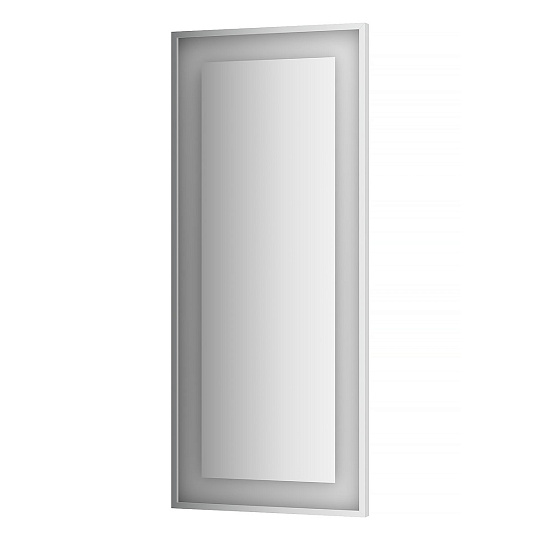 Зеркало EVOFORM LEDSIDE BY 2215 в багетной раме со светильником 60x140 см серое