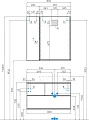 Тумба для комплекта Aquaton Терра 85 дуб кантри/антрацит - превью 2