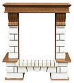 Портал Dimplex Pierre Luxe дуб, белый, под очаг Viotta - превью 1
