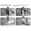 Комплект 2в1 инсталляция 40 см+клавиша смыва вороненая сталь IB.B011.008.000 - превью 1