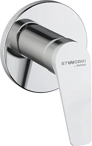Смеситель STWORKI by Damixa Дублин HFDB75000 C ВНУТРЕННЕЙ ЧАСТЬЮ, для душа, хром