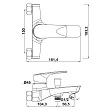 Смеситель Swedbe Venado 1630 для ванны с душем - превью 1
