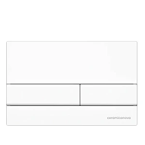 Кнопка смыва Ceramicanova Flat CN002W белая