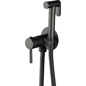 Гигиенический душ Frap F7505-9 со смесителем, оружейная сталь