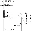 Смеситель Duravit C.1 C11070003010 для раковины, хром - превью 1
