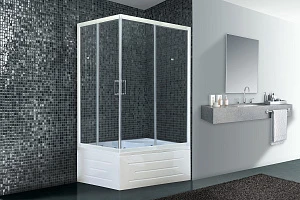 Душевой уголок Royal Bath RB 8100BP-T-R 100х80 см (прозрачное) правый