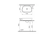Раковина VitrA Outline Recycled 7993B066-0016 63x42 см, матовый тауп - превью 2
