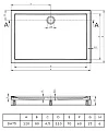 Поддон для душа Riho 275 с панелью и ножками 120x80 см - превью 1