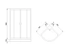 Душевой уголок Royal Bath RB 90HK-T-BL 90х90х200 (прозрачное) - превью 1