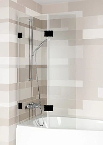Шторка на ванну Riho Scandic NXT X500 Delta 150/160 L черный