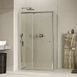 Душевой уголок WasserKRAFT Aula 11P14 110х80х190 стекло прозрачное, профиль хром - превью 2