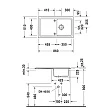 Мойка кухонная Duravit Cassia 86х51 белая - превью 1