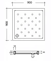 Поддон для душа RGW LS Plaza 90х90х10 - превью 2