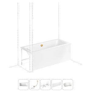 Комплект с ванной Lavinia Boho Pure 202011767