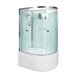 Душевая кабина AvaCan D512L, 120х90х208 см, стекло матовое, профиль хром