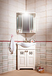 Мебель для ванной Бриклаер Кантри 60 угловая бежевый дуб прованс
