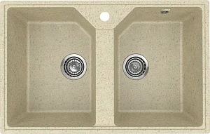 Мойка кухонная Practik PR-M 770-002 77 см, слоновая кость