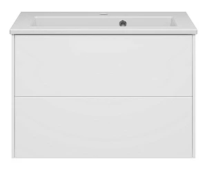 Тумба с раковиной Brevita Toy 70 подвесная, 2 ящика, белый