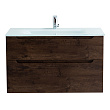 Тумба с раковиной BelBagno Etna H-60 80 подвесная, 2 ящика, Rovere Moro (раковина BB810/465-LV-VTR-BL)