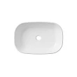 Комплект 3 в 1 Lavinia Boho Bathroom Sink 21520044: накладная фарфоровая раковина 54 см, металлический сифон, донный клапан - превью 2