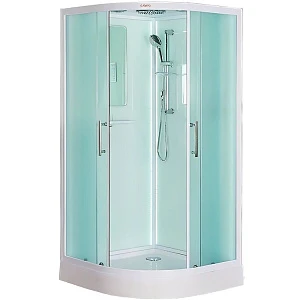 Душевая кабина Esbano Elegancia ESKL100CR 100x100x210 см, с крышей и LED освещением