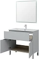 Тумба для комплекта Aquanet Алвита New 90 1 ящик, 2 дверцы, серая - превью 2