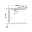 Душевой поддон Veconi Tezeo stone TZ-09 90x100 - превью 1