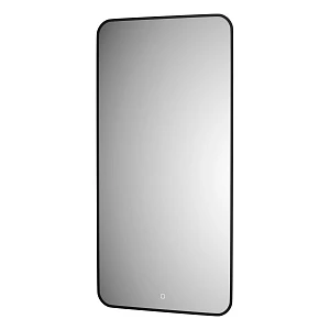 Зеркало Defesto AURA DF 2968S 60х120 см, с LED-подсветкой, сенсорный выключатель, нейтральный белый свет, рама черная