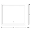 Зеркало Evoform Ledline BY 2434 70х60 см сенсорный выключатель 22 W - превью 1
