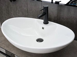 Раковина Gid Lago N9004 накладная 65х43,5 белая