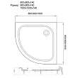 Душевой поддон Veconi Tezeo acrylic TZ-01 80x80 - превью 1