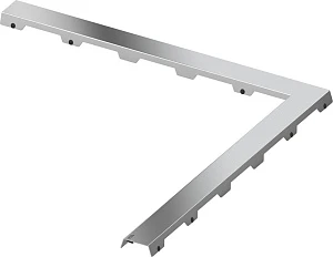 Решетка TECE TECEdrainline Steel II 6 112 82 120х120 см угловая