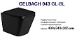 Унитаз подвесной WeltWasser SK Gelbach 043 GL-BL черный глянцевый - превью 2