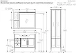 Тумба с раковиной Opadiris Мираж 105 светлый орех - превью 2