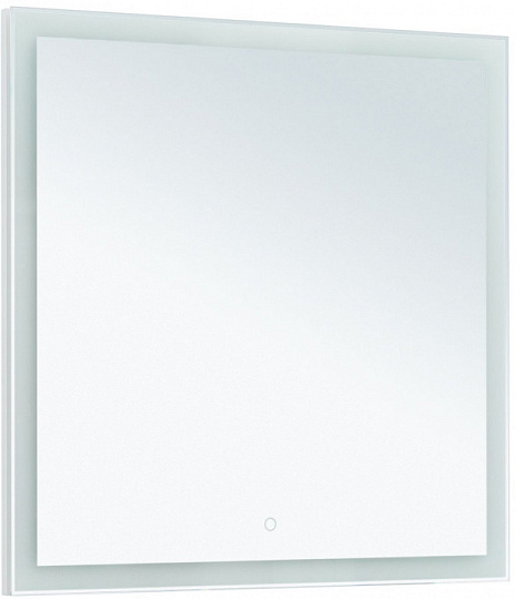 Зеркало Aquanet Гласс 80 белый LED